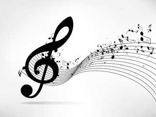 Musical abstract background