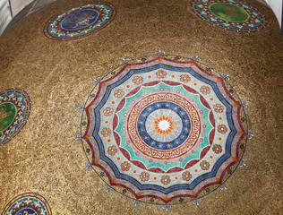 Arab mosaic in the German Fountain in Istanbul, Turkey
