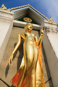 Gold Buddha image in Thailand