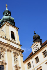 Fototapeta na wymiar Wiedeń, Sonnenfelsgasse, Kościół Jezuitów
