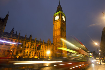 Fototapeta na wymiar Big Ben at Night in London