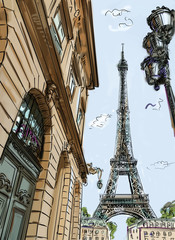 Rue de paris - illustration