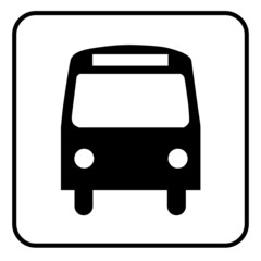 Bus Vektor Icon Button