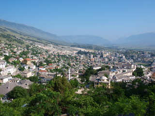 Fototapeta na wymiar Panorama Gjirokastra, Albania