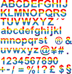 happy color font