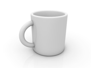 White ceramic mug