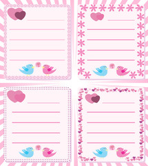 Love message birds tweet