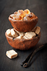 Sugar and vanilla sticks