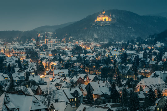 Wernigerode + Schlo&szlig;, Winterstimmung