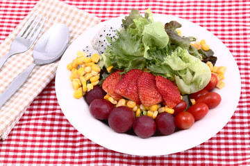 Fresh vegetable salad