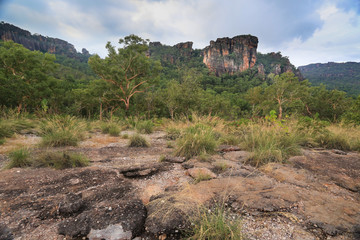 Landscape of Kakadu National Park before storm, Australia