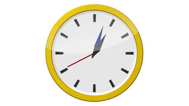 Horloge dor&eacute;e - 12 heures