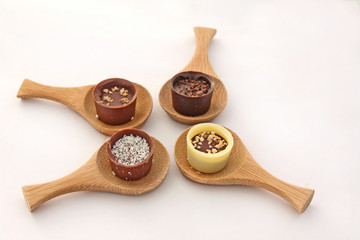 4 bouchées de chocolat