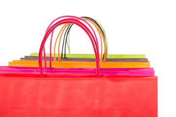 Closeup of shopping bags