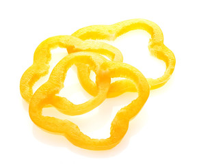 Sliced sweet bell pepper