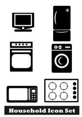 Icons Set Haushaltsgeräte