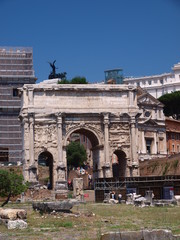Fototapeta premium Łuk Septymiusza Sewera, Forum Romanum, Rzym, Włochy