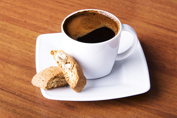 Coffee with cookie