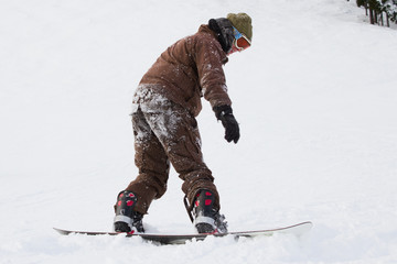 Fototapeta na wymiar snowboarding