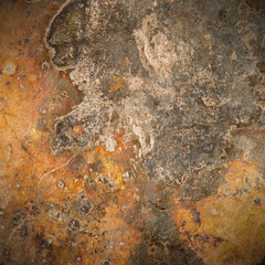 brown old rust metal plate background