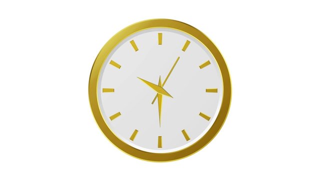 Horloge or - 60 secondes