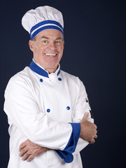 Naklejka premium mature chef