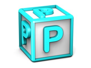 P Letter Cube