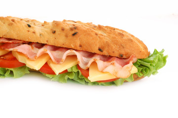 baguette and bacon