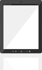 Touch screen tablet computer with blank screen