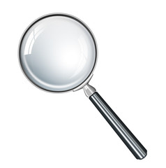 Magnifying glass realistic