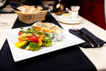 Baked salmon