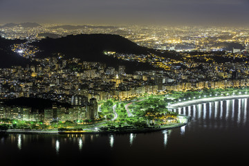 Fototapeta premium Center of Rio De Janeiro by night