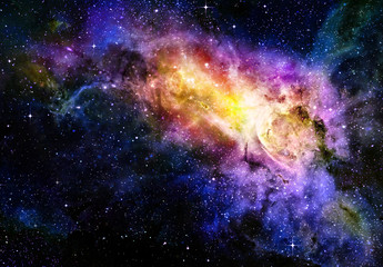 Fototapeta na wymiar starry głęboko zewnętrzna nebual przestrzeń i galaxy