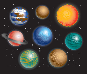 Planets Solar System © jroblesart