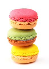 Colorful Macaron in close up