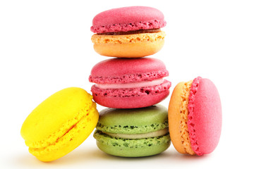 Colorful Macaron in close up