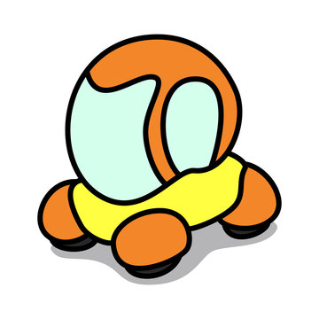 Cartoon Car 56 : Futuristic Personal Vehicle