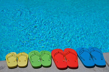 Naklejka premium Summer Flipflops