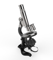 Microscope Isolated on White Background