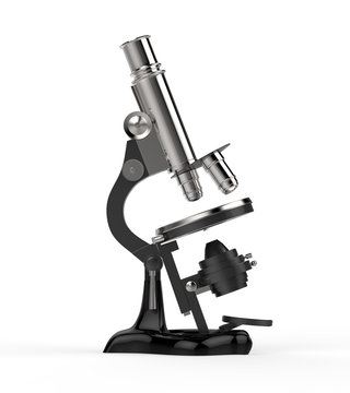 Microscope Isolated on White Background