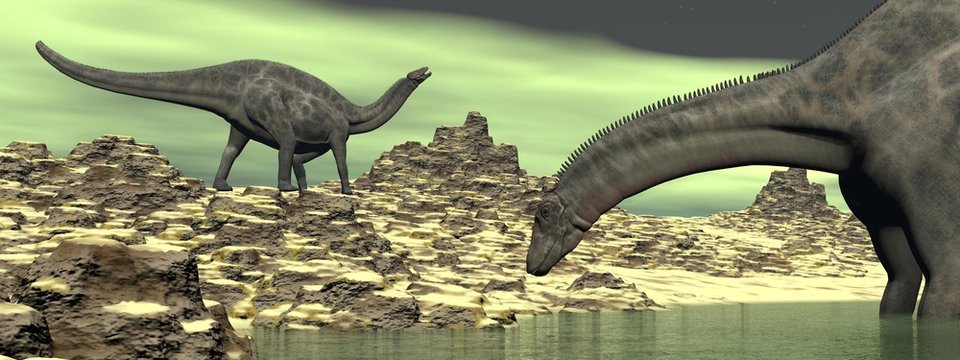 Dicraeosaurus dinosaur - 3D render