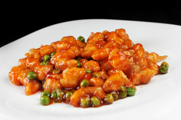 chicken with red sauce