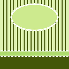 Template frame design for greeting card