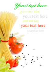 Italian Pasta with tomatoes,garlic