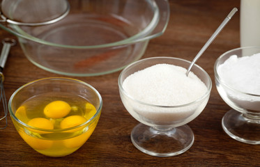 Set of products for preparation of pancake dough
