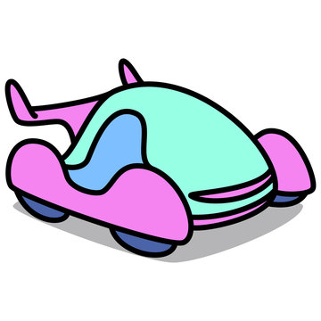 Cartoon Car 67 : Future Car