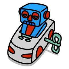 Cartoon Car 68 : Tin Toy Car