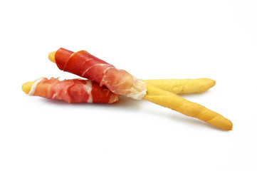 Ham and grissini