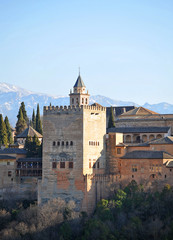 Fototapeta na wymiar Pałac Alhambra, Granada, Wieża Comares