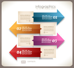 Infographic design - original paper tags